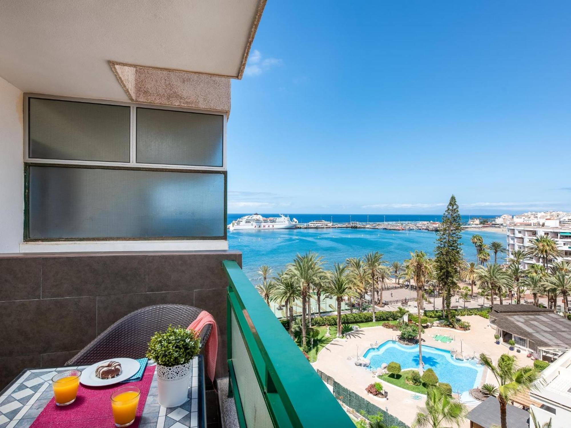 603 Comodoro Studio Beach Front Los Cristianos  Eksteriør billede